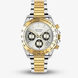 Sekonda Mens Circuit Two-Tone Chronograph Watch 30254