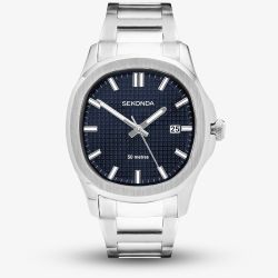 Sekonda Mens Octaire Stainless Steel Blue Dial Watch 30275