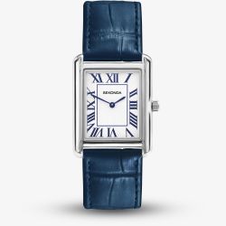 Sekonda Mens Clement Blue Leather Strap Watch 30269