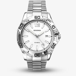Sekonda Mens White Dial Bracelet Watch 1169