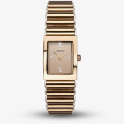 Sekonda Seksy Edge Silver & Rose Gold Plated Watch 2868