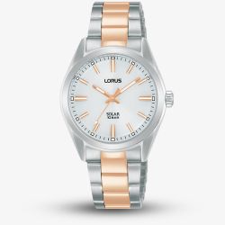 Lorus Ladies Two Tone Solar Powered Watch RY505AX9