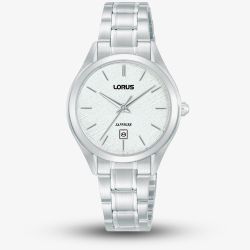 Lorus Ladies Classic White Dial Stainless Steel Bracelet Watch RJ289BX9