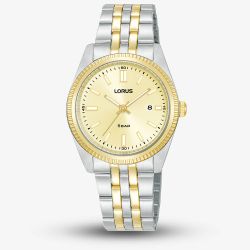 Lorus Ladies Classic Gold Dial Two Tone Bracelet Watch RJ280BX9