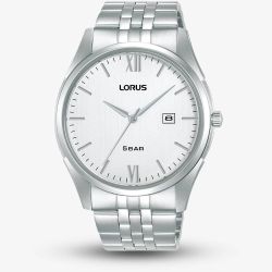 Lorus Mens Classic Silver Dial Bracelet Watch RH987PX9