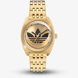 Adidas Unisex Edition One Gold Sunray & Black Logo Watch AOFH235092I