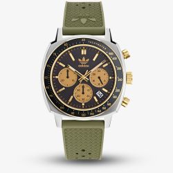 Adidas Unisex Masters Originals One Chronograph Green & Black Watch AOFH235042I