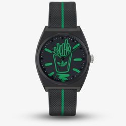 Adidas Project Two Black Green Resin Strap Watch AOST250402I