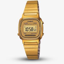Casio Ladies Vintage Retro Gold Tone Digital Watch LA670WEGA-9EF