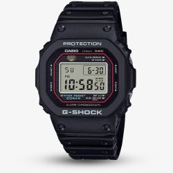Casio G-Shock Mens Origin Revival Black Rubber Digital Display Watch DW-5000R-1AER