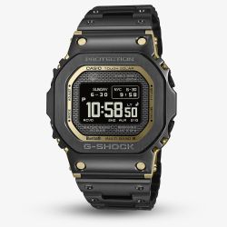 Casio Mens G-Shock Full Metal Origin 5000 Series Black & Gold Digital Solar Bracelet Watch GMW-BZ5000BD-1ER