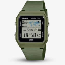 Casio Unisex Green Square Worldmap Digital Watch LF-30W-3AEF