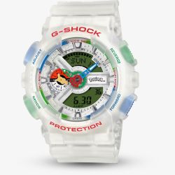 Casio Mens Limited Edition G-Shock x Pokemon White Dual Display Watch GA-110PKM-7AER
