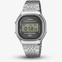 Casio Vintage Grey Dial Bracelet Watch A140WE-8AEF