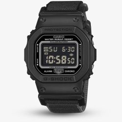 Casio Mens G-Shock Digital Black FIDLOCK Buckle Watch DW-5600MNC-1ER