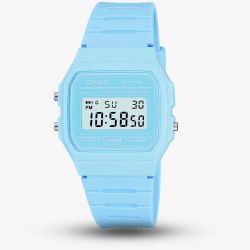 Casio CASIO Collection Women Digital Blue Plastic Strap Watch F-91WC-2AEF