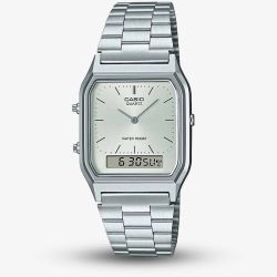Casio Vintage Silver Watch AQ-230A-7AMQYES