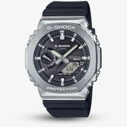 Casio G-Shock Metal Covered 2100 Black & Silver Watch GBM-2100-1AER