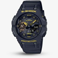 Casio Mens G-Shock Caution Yellow Dual Display Smartwatch GA-B001CY-1AER