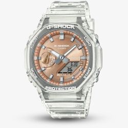 Casio Unisex G-Shock Metallic Orange Dual Display Watch GA-2100BM-7A5ER