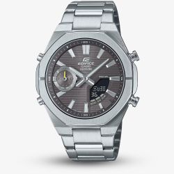Casio Mens Edifice Grey Dial Dual Display Smartwatch ECB-S10D-8AEF