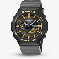Casio Mens G-Shock Charles Darwin Foundation 2100 Series Black Solar Strap Watch GA-B2100DF-1AER