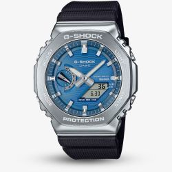 Casio G Shock G-Steel 2100 Series Vapour Blue Dial Watch GBM-2100A-2BER