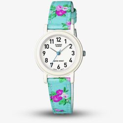 Casio Junior Multicolour Flower Fabric Strap Watch LQ-139LB-2B2ER