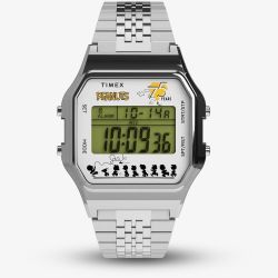 Timex X Unisex Peanuts Snoopy T-80 Silver Digital Watch TW2Y20000