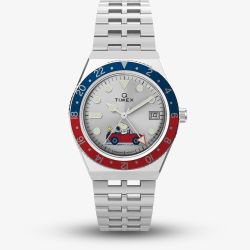 Timex X Mens Peanuts Q Snoopy Two Colour Bezel Watch TW2W83300