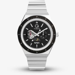 Timex x NASA Mens Q Space Black Bracelet Watch TW2Y56700