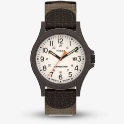 Timex Mens Expedition Khaki Fabric Strap Watch TW4B23700