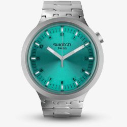 Swatch Big Bold Irony Aqua Shimmer Watch SB07S100G
