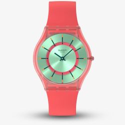 Swatch Unisex Minty Mango Dream Pink Watch SS08P111