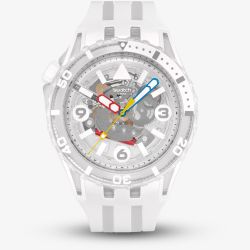 Swatch Unisex SCUBAQUA Aurelia Aurita White Watch SSCU09K100