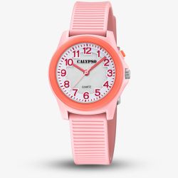 Calypso Unisex Pink Rubber Watch K5823/1