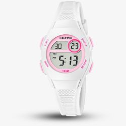 Calypso Unisex White & Pink Digital Watch K5831/1