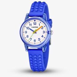 Calypso Girls Dark Blue Rubber Strap Watch K5876/4