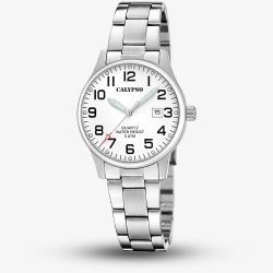 Calypso Ladies Basic White Stainless Steel Watch K5861/1
