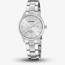 Calypso Ladies Grey Stainless Steel Watch K5861/2