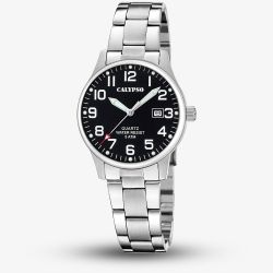 Calypso Ladies Basic Metallic Black Stainless Steel Watch K5861/4