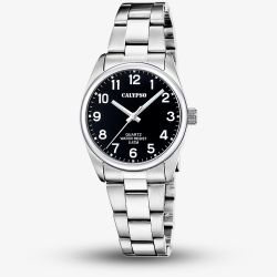 Calypso Ladies Casual Black Stainless Steel Watch K5863/4