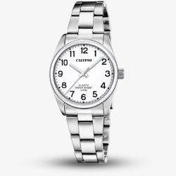 Calypso Ladies Basic White Stainless Steel Watch K5863/6
