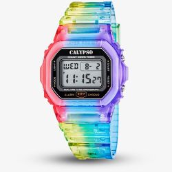 Calypso Unisex Colour Splash Multicoloured Digital Watch K5874/6