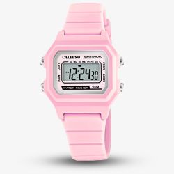 Calypso Unisex Pink Digital Plastic Strap Watch K5802/3
