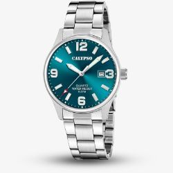 Calypso Mens Basic Blue Stainless Steel Watch K5860/5