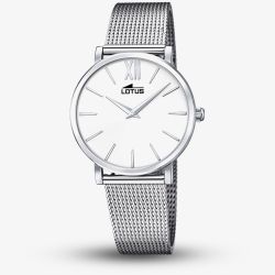 Lotus Ladies Stainless Steel Mesh White Dial Watch L18731/1