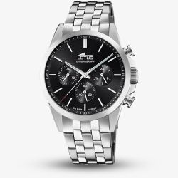 Lotus Mens Black Dial Chronograph Watch L18989/4
