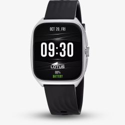 Lotus Mens Smartime Ondas 2 Black Rubber Strap Smartwatch L50210/1