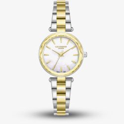 Lee Cooper Ladies White Mother of Pearl Dial Two Tone Bracelet Watch LC08365.220